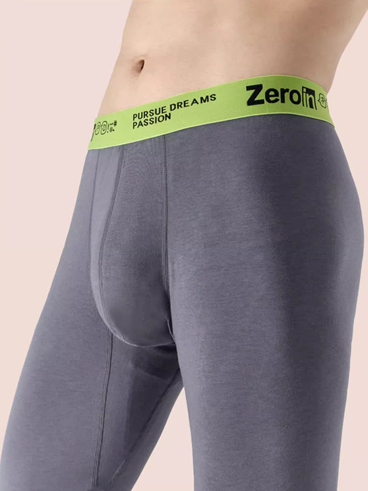 Men's Thermal Pants with Fleece Lining. Thickened Sports Base Layer Pants
