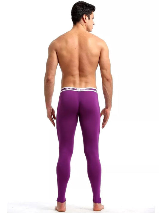 Men's Warm Pants Thin Fleece Casual Thermal Pants