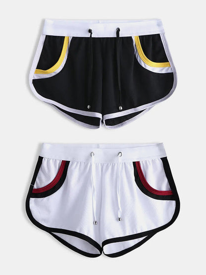 2 Pack Drawstring Leisure Men's Loose Boxer Shorts