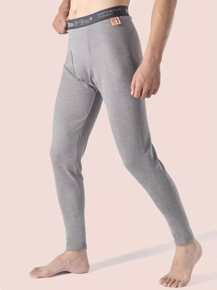 Men's Thermal Pants with Fleece Lining. Thickened Sports Base Layer Pants