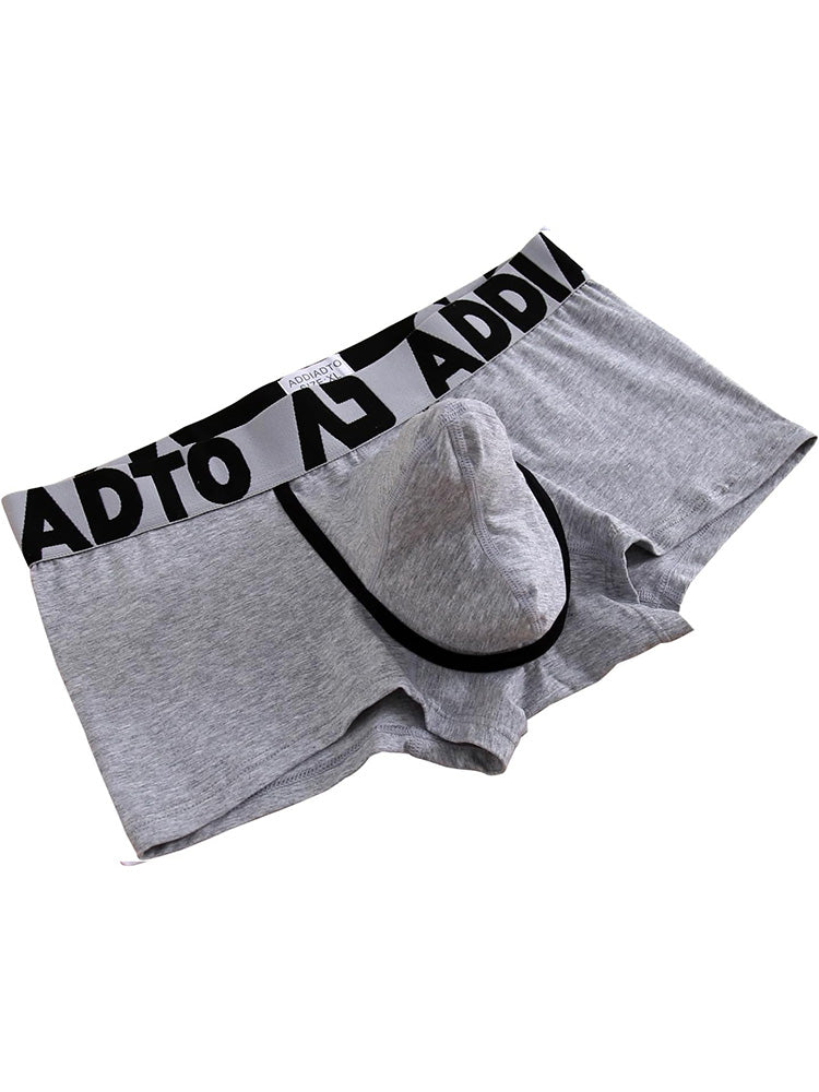 Men's Gun and Bullet Separation Large Pouch U-Convex 3D Cut Loose Trunks