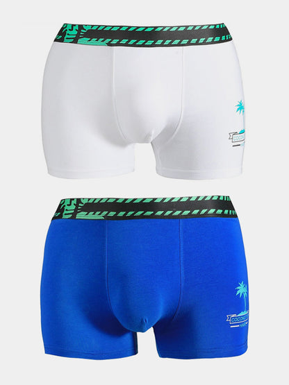 2 Pack Coconut Tree Printed Men's Underwear
