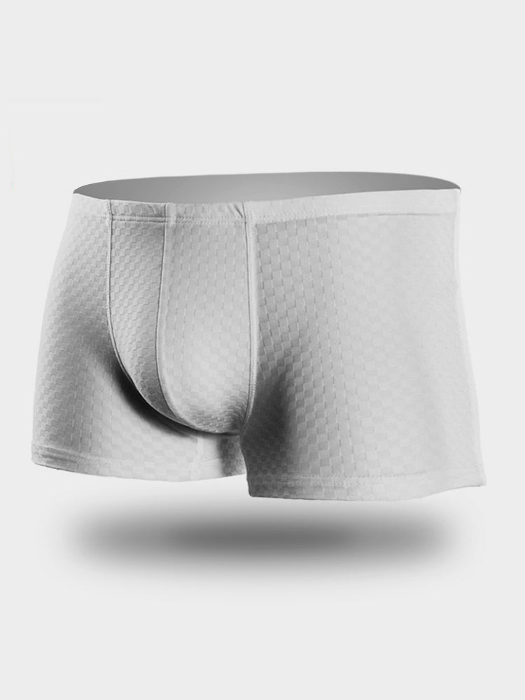 Breathable Grid Ice Silk Men's Underwear