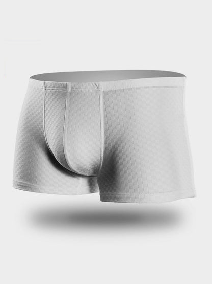 Breathable Grid Ice Silk Men's Underwear