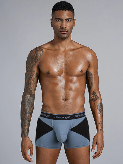 FreeLonger Men's U convex Separate Support Pouch Trunks