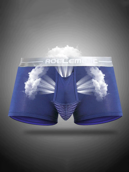 Aoelemen 2 Pack Modal Stretch Separate Pouch Boxer Briefs
