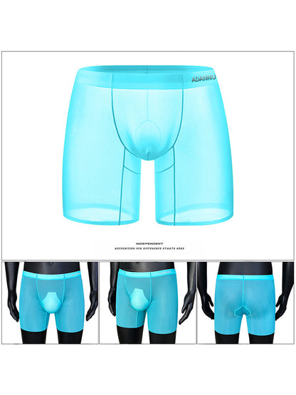 Ultra-Thin Breathable Semi-Transparent Pouch Boxers Briefs & Midway Briefs