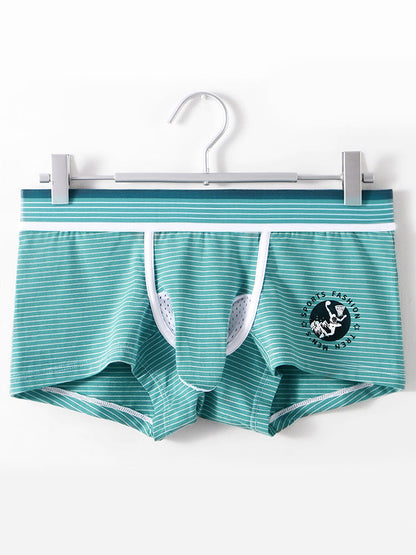 2 Pack Men's Separate Support Pouch Cotton Trunks