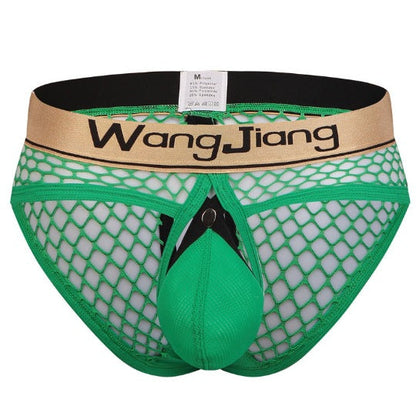 Mens Sexy Mesh Breathable U Convex Pouch Briefs
