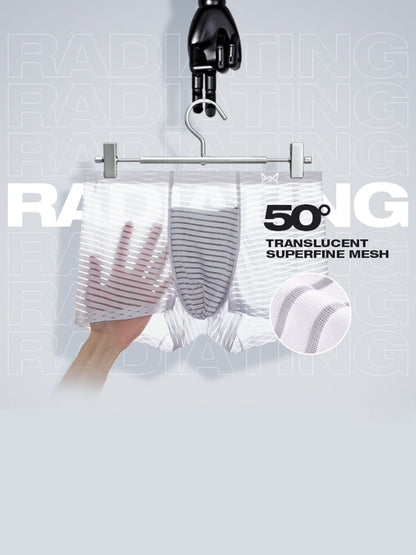 2 Pack Silk Striped Men's Super Thin Underwear