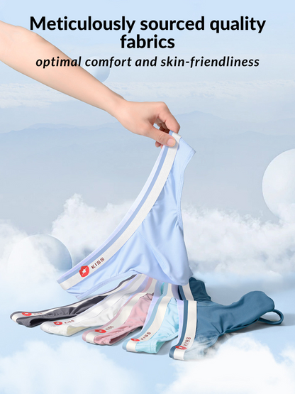 3 Pack Men's U-Pouch Ice Silk Sexy Thong
