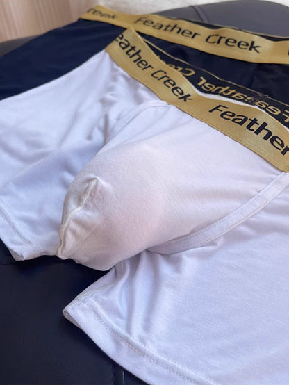 3 Pack Men's U-Shaped Large Pouch Breathable Comfortable Trunks