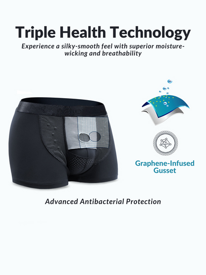 2 Pack Men's Bullet Separation Large Pouch Trunks