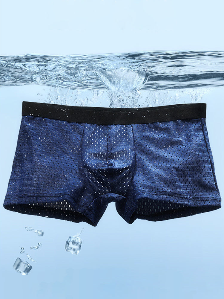 Mesh Ice Silk Cool Fresh Men's Trunks