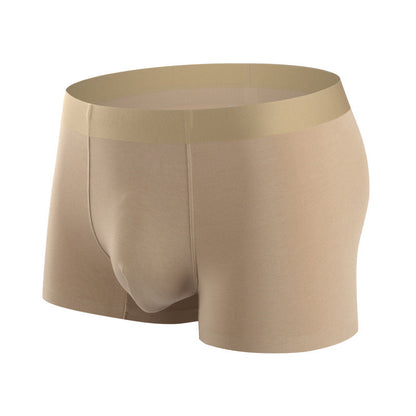 Comfy Plain Modal Boxer Briefs Cozy Underwear for Men