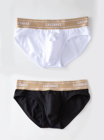 2 Pack Men's Cotton Sexy U-Convex Design Briefs & Trunks