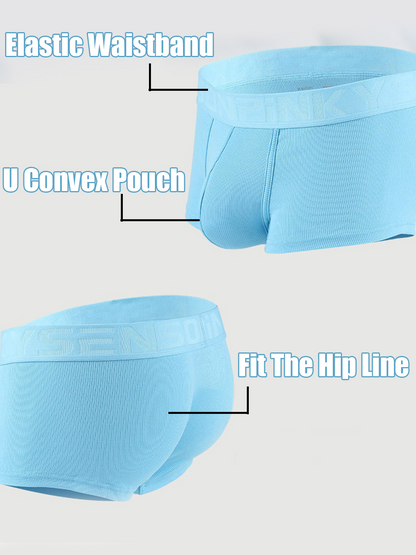 2 Pack Men's Breathable U Pouch Modal Trunks