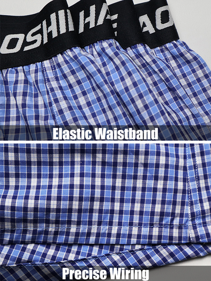 Men's 100% Cotton Boxers With Button Fly