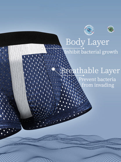Mesh Ice Silk Cool Fresh Men's Trunks