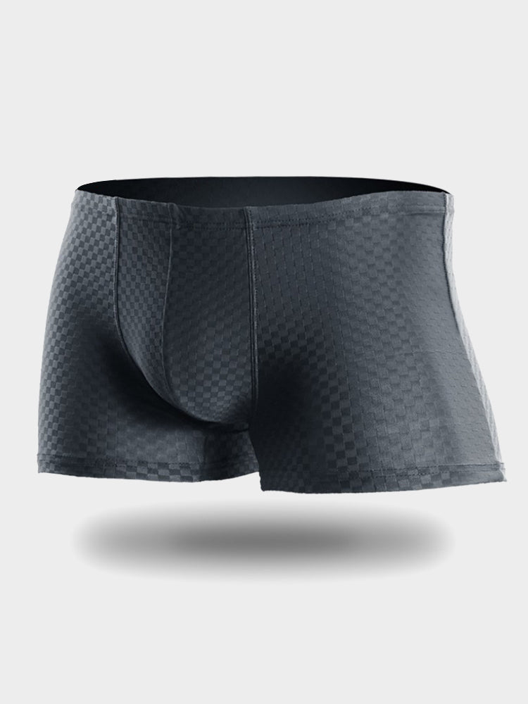 Breathable Grid Ice Silk Men's Underwear