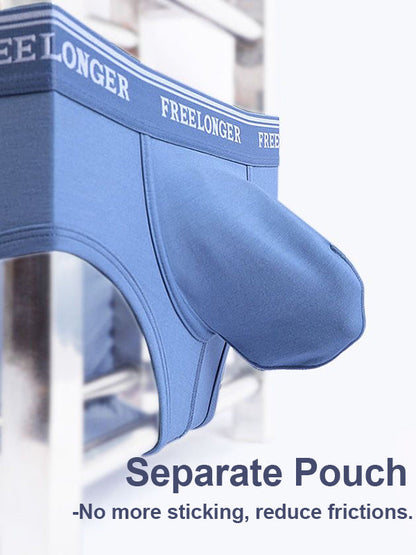 FreeLonger Men's U convex Separate Support Pouch Trunks