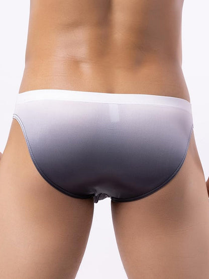 Men's Sensual Silk-Like Loose Gradient Color Bikini