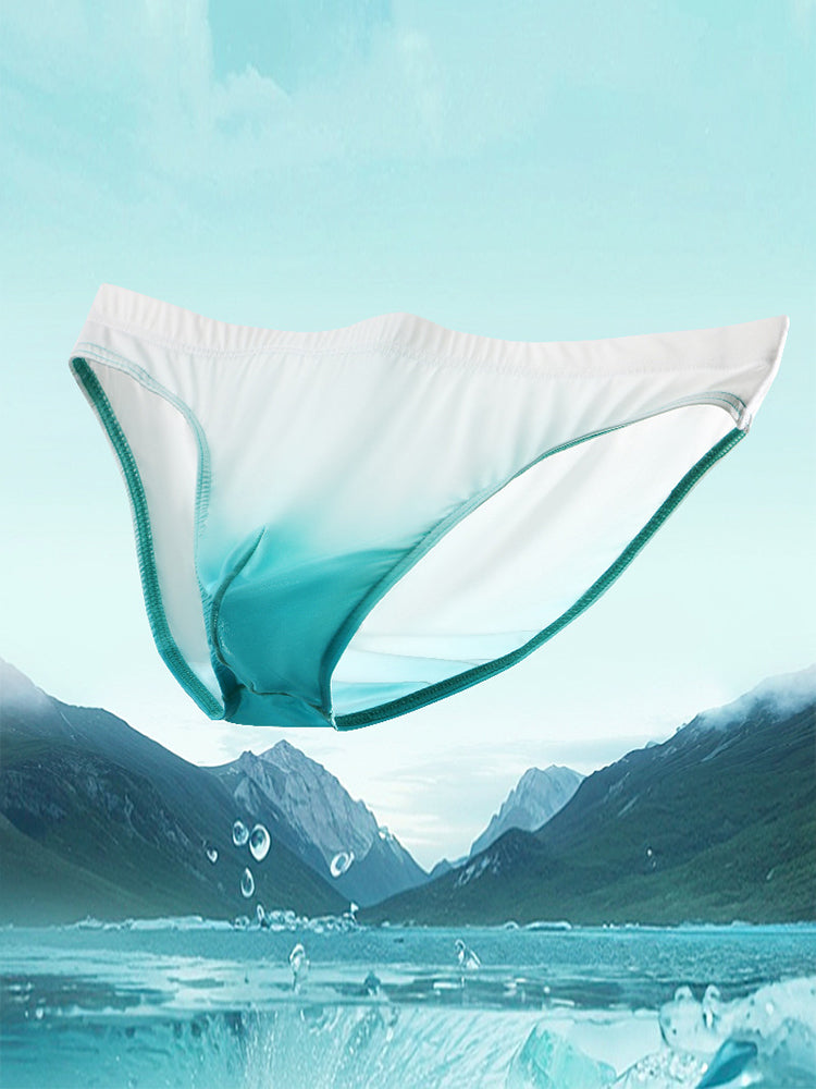 Men's Sensual Silk-Like Loose Gradient Color Bikini