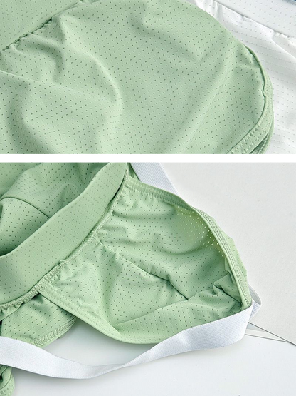 Men's Breathable Mesh Boxer Shorts With Separate Pouch