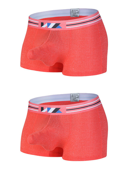 2 Pack Separated Pouch Comfy Mens Boxer Briefs