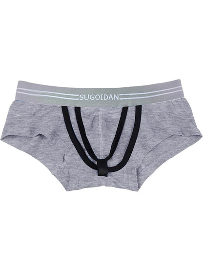 3 Pack Men's Sexy Cutout Trunks with Lift-up Pouch