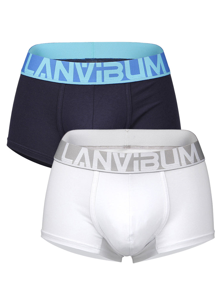 2 Pack Men's Breathable Big Pouch Trunks