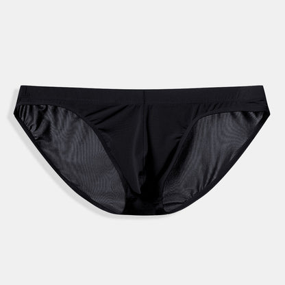 Low Waist Ice Silk Transparent Seamless Underwear