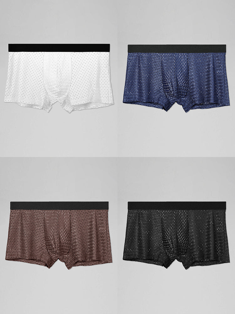 Mesh Ice Silk Cool Fresh Men's Trunks