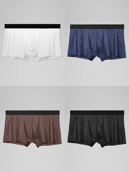 Mesh Ice Silk Cool Fresh Men's Trunks