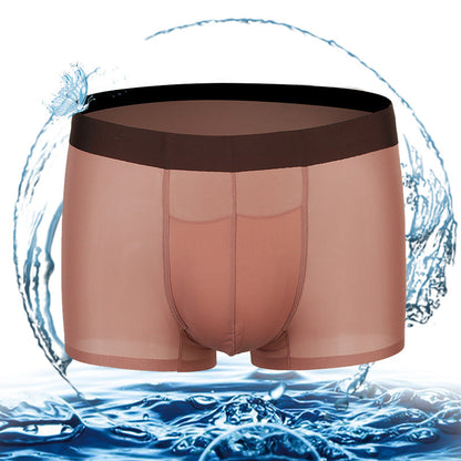 Ice Silk Seamless Breathable Men's Trunk
