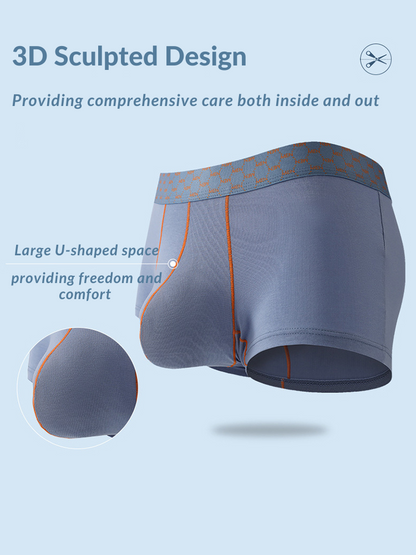 3 Pack Men's Casual Fitness Cotton Trunks