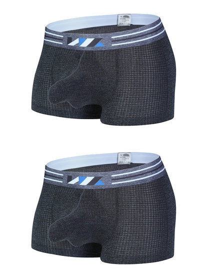 2 Pack Separated Pouch Comfy Mens Boxer Briefs