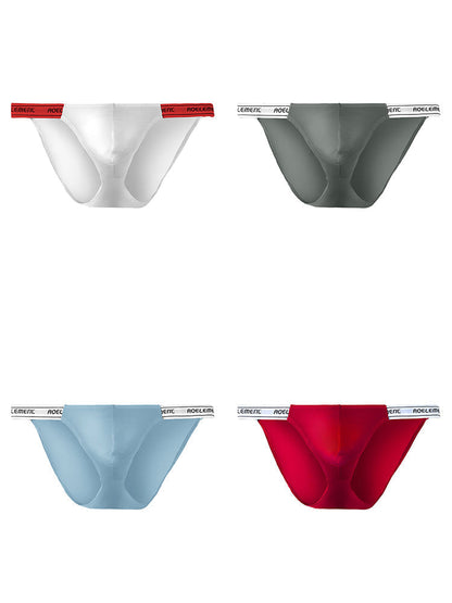 4 Pack Men's Large Pouch Tight Stretchy Bikini