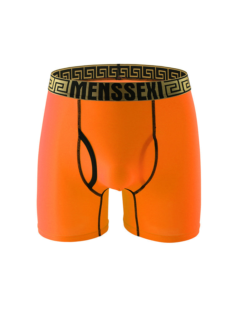 2 Pack Men's Sexy Sports Ice Silk Boxer Briefs