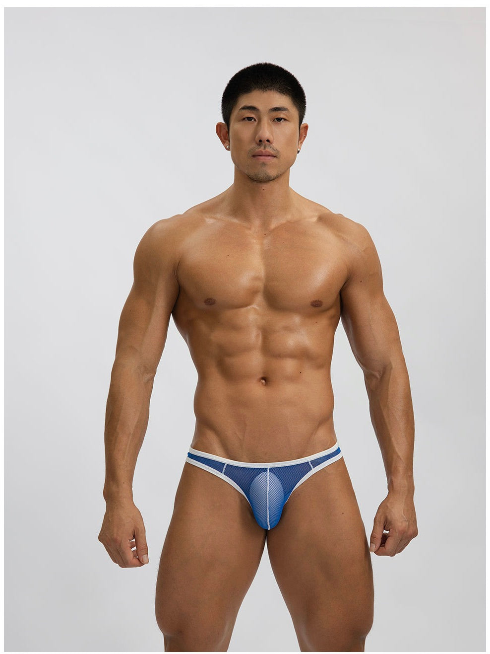 2 Pack Men's See-through Mesh Bikini