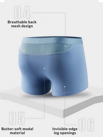 3 Pack Separation Design Support Pouch Boxer Briefs