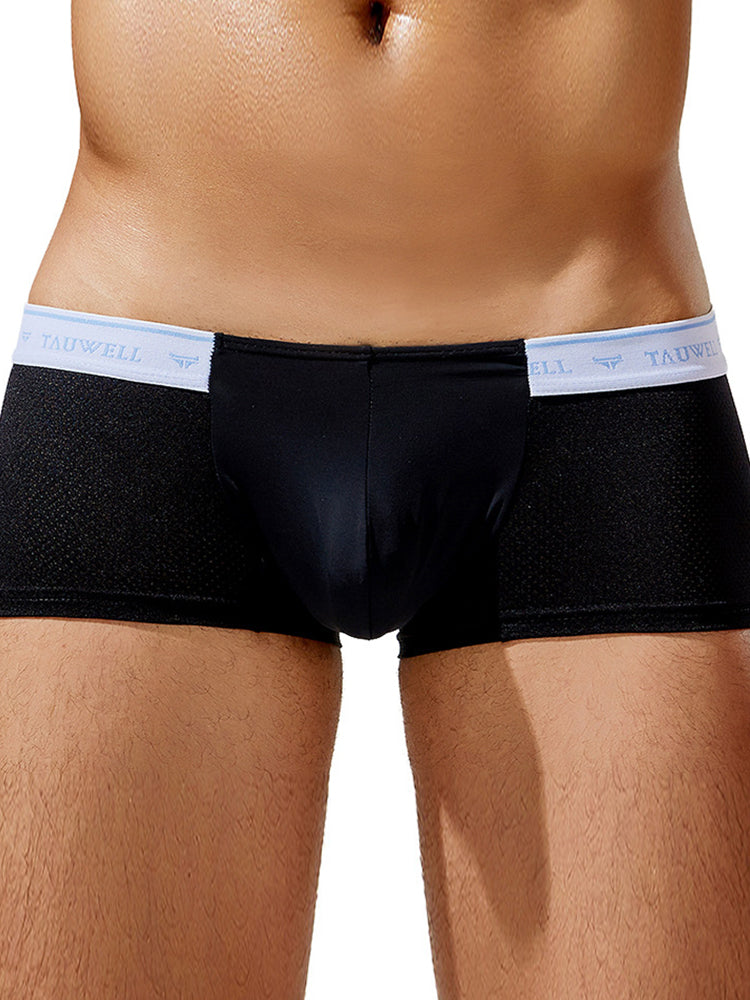 2 Pack Men's Sexy Comfortable Breathable Solid Color Trunks