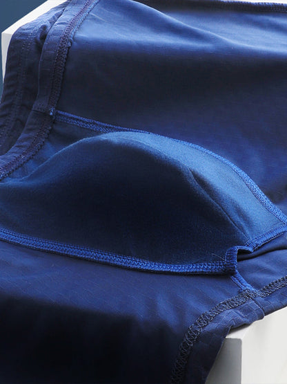 Breathable Grid Ice Silk Men's Underwear