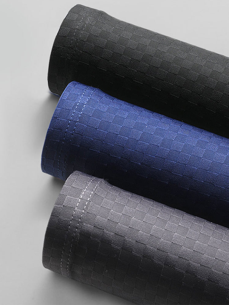Breathable Grid Ice Silk Men's Underwear