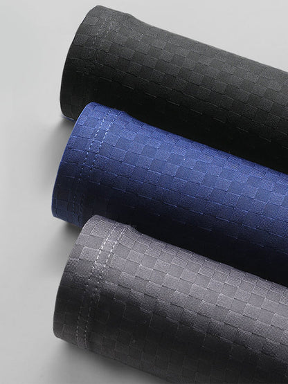 Breathable Grid Ice Silk Men's Underwear