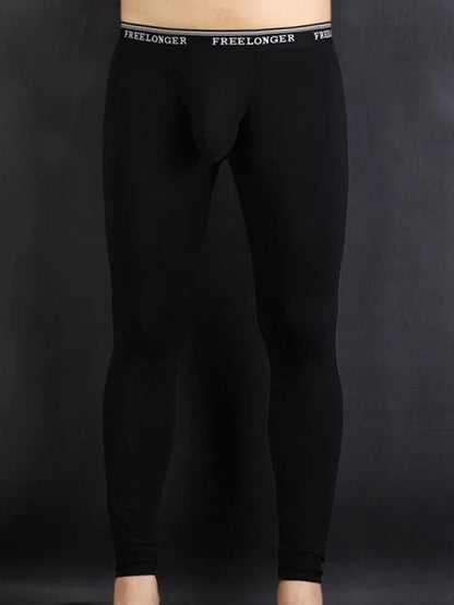 FreeLonger Men's Comfy Big Separate Pouch Thermal Underwear
