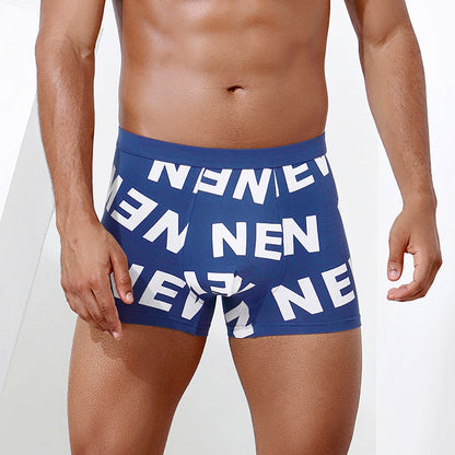 3Pcs Mens Printed U Convex Pouch Boxer Briefs