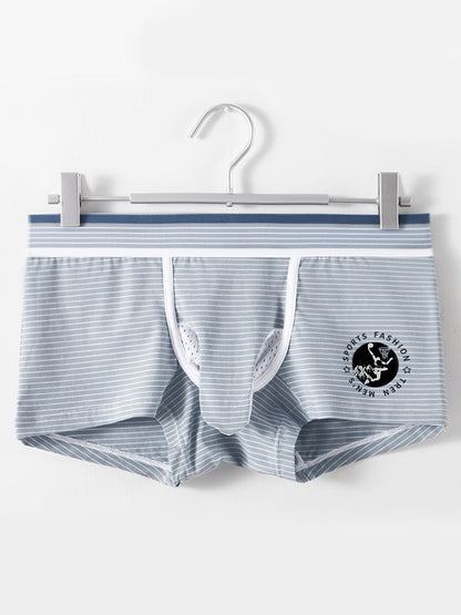2 Pack Men's Separate Support Pouch Cotton Trunks