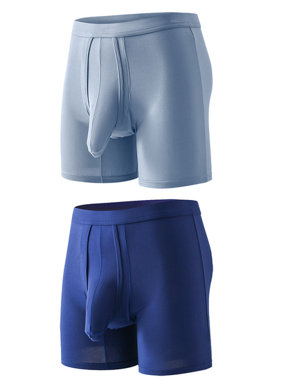 Sexy Separated Ball Pouch Boxer Briefs For Men