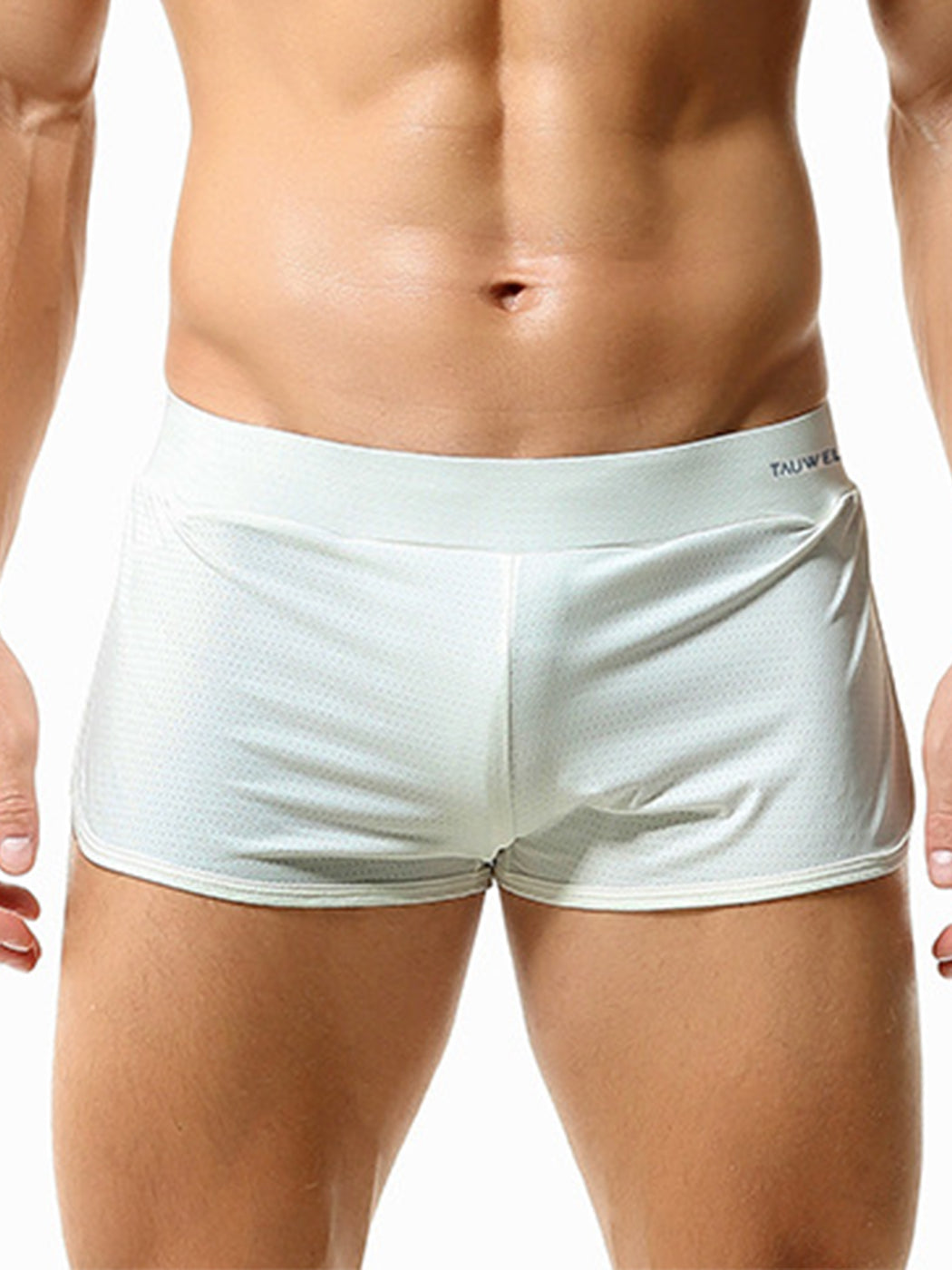 Men's Breathable Mesh Boxer Shorts With Separate Pouch